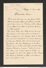 k.k. naturhistorisches Hofmuseum, Intendanzakten 1885-1896 (Hauer), Aktenzahl Z.55/1891, Seite 1